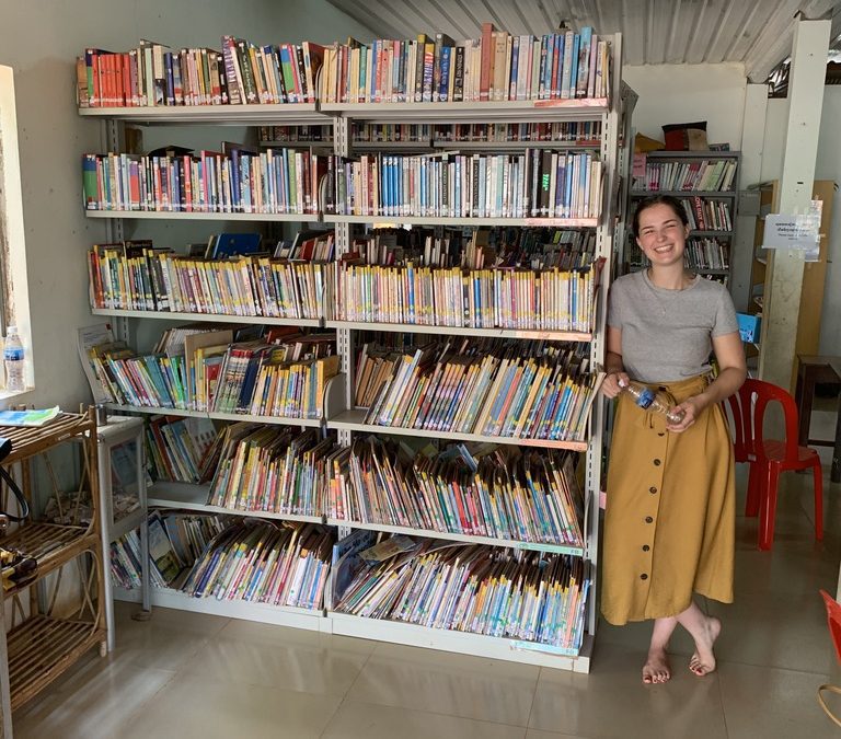 Openbare bibliotheek in Cambodja