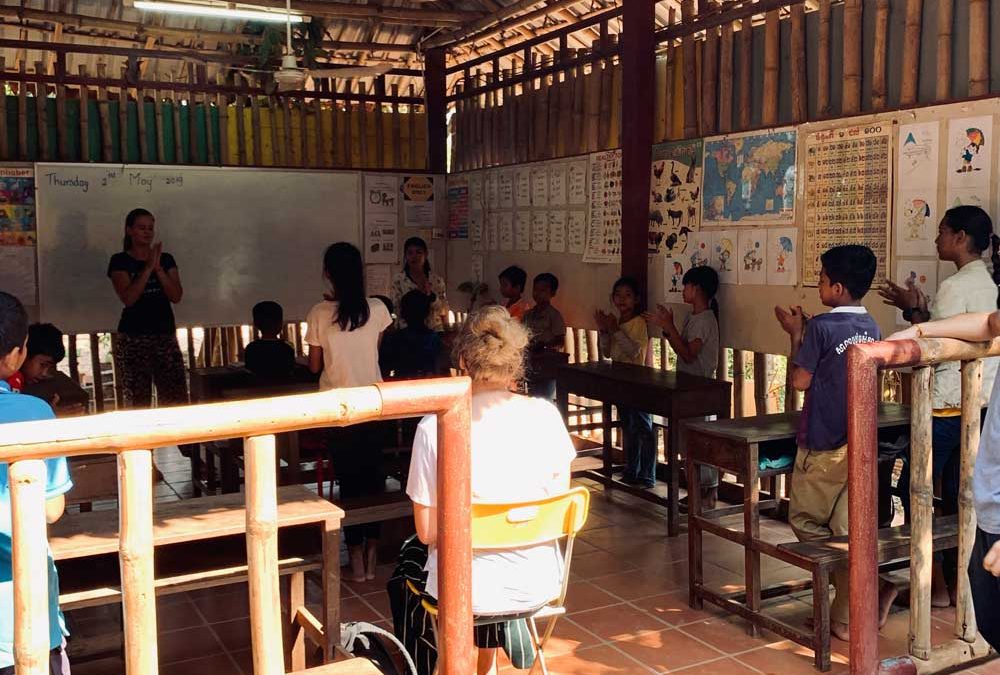 Bouw klaslokalen en uitbreiding in Cambodja